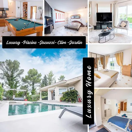 Luxury -villa-piscine-jacuzzi-famille-table De Billard - Pros Servicesconciergerie Montferrier-sur-Lez