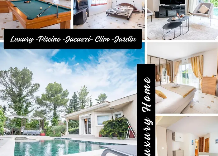 Luxury -villa-piscine-jacuzzi-famille-table De Billard - Pros Servicesconciergerie Montferrier-sur-Lez